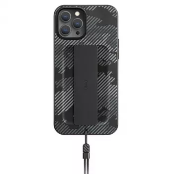 Husă UNIQ Heldro pentru iPhone 12 Pro Max 6,7 inci Charcoal Camo Antimicrobial