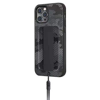 Husă UNIQ Heldro pentru iPhone 12 Pro Max 6,7 inci Charcoal Camo Antimicrobial