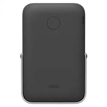 Powerbank UNIQ Hoveo 5000mAh USB-C 20W PD Fast Charge wireless magnetic gri antracit