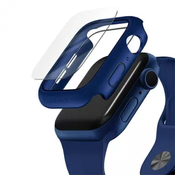 Husă de protecție UNIQ Nautic pentru Apple Watch Series 4/5/6/SE/SE3 40mm albastră