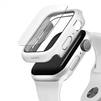 UNIQ Nautic carcasă de protecție pentru Apple Watch Series 4/5/6/SE/SE3 44mm Alb