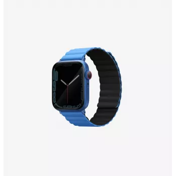 Curea de ceas magnetică reversibilă UNIQ Revix pentru Apple Watch 38/40/41mm negru-albastru