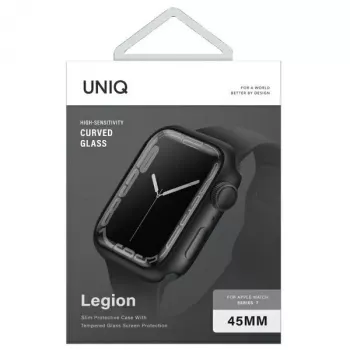UNIQ Legion carcasă Apple Watch pentru Series 7/8/9 45mm Negru