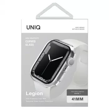 Husă UNIQ Legion pentru Apple Watch Series 7/8/9 41mm transparentă