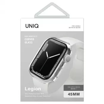 Husă UNIQ Legion pentru Apple Watch Series 7/8/9 45mm transparentă