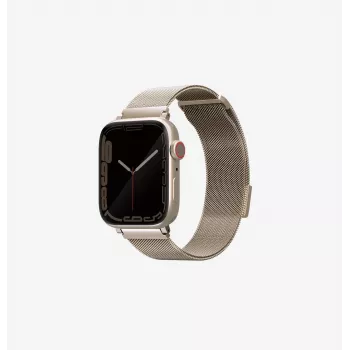 UNIQ Dante curea Apple Watch oțel inoxidabil cu zale Starlight 42/44/45mm Series 1-9/SE/SE2/SE3