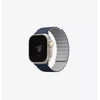 Curea de ceas magnetică reversibilă UNIQ Revix pentru Apple Watch Series 1/2/3/4/5/6/7/8/9/SE/SE2/SE3 38/40/41mm - verde salvie/bej