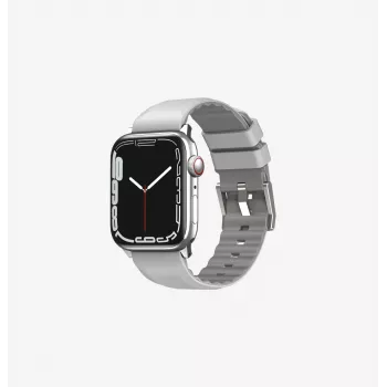Curea din silicon UNIQ Linus Airosoft pentru Apple Watch 38/40/41 mm - Chalk Grey