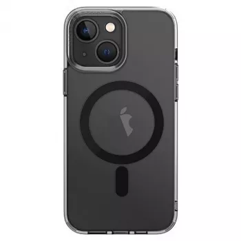 Husă cu încărcare Magclick UNIQ LifePro Xtreme pentru iPhone 14 / 15 / 13 6,1 inci neagră/Smoke Frost