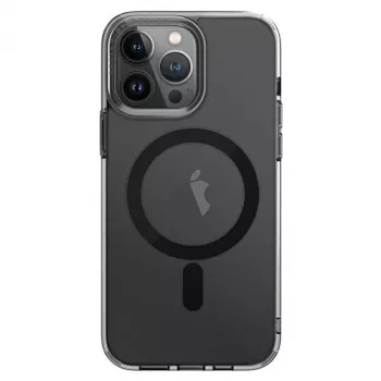 Husă cu încărcare MagClick UNIQ LifePro Xtreme pentru iPhone 14 Pro Max 6,7 inci neagră/Smoke Frost
