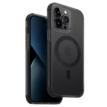 Carcasă UNIQ Combat pentru iPhone 14 Pro 6.1 inch MagClick Charging Concrete Charcoal