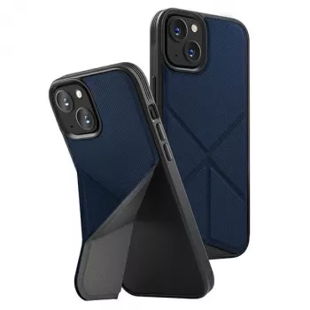 Husă folio UNIQ Transforma pentru iPhone 14 Plus / 15 Plus 6,7 inci cu încărcare Magclick albastru electric