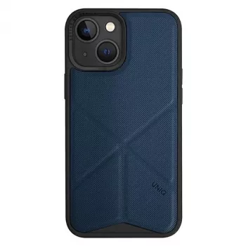 Husă folio UNIQ Transforma pentru iPhone 14 Plus / 15 Plus 6,7 inci cu încărcare Magclick albastru electric