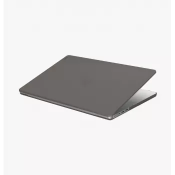 Husă rigidă UNIQ Claro pentru MacBook Air 13 inch M2 2022 / M3 2024 / M4 2025 / M5 2026, gri fumuriu