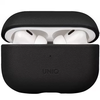 Husă UNIQ Terra pentru AirPods Pro 2. Gen (2022/2023) - piele naturală, Dallas Black