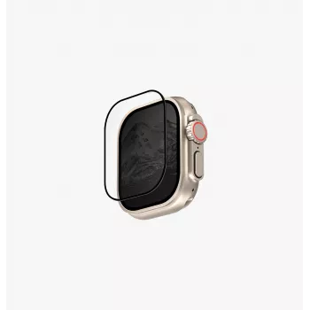 Protector de ecran UNIQ Optix Vivid din sticlă securizată transparentă pentru Apple Watch Ultra 49mm cu aplicator