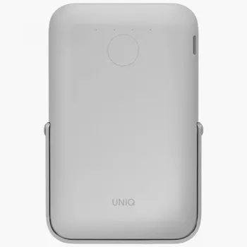 Powerbank UNIQ Hoveo 5000mAh USB-C 20W PD Fast Charge wireless magnetic Chalk Grey