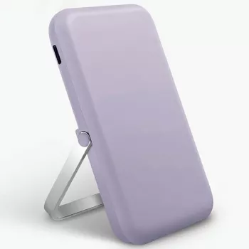 Powerbank UNIQ Hoveo 5000mAh USB-C 20W PD Fast Charge wireless magnetic Lilac Lavender