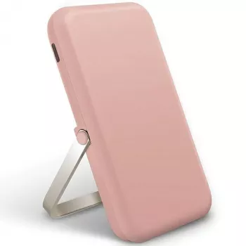 Powerbank UNIQ Hoveo 5000mAh USB-C 20W PD Fast Charge wireless magnetic Blush Pink