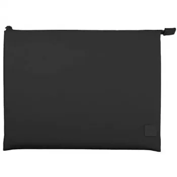 Husă de laptop UNIQ Lyon 14 inch impermeabilă RPET neagră miezul nopții