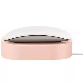 Stație de încărcare wireless UNIQ Nova pentru Apple Magic Mouse 2 - roz