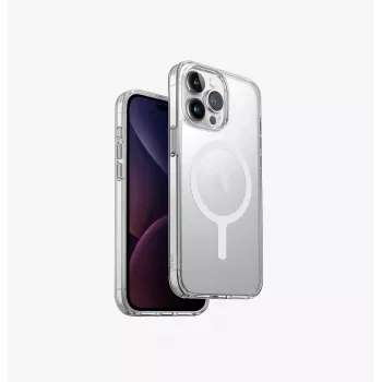 Husă UNIQ LifePro Xtreme pentru iPhone 15 Pro Max 6,7 inch cu încărcare Magclick transparent frost