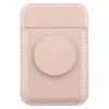 UNIQ Flixa Magnetic Card Wallet with Kickstand Blush Pink MagSafe