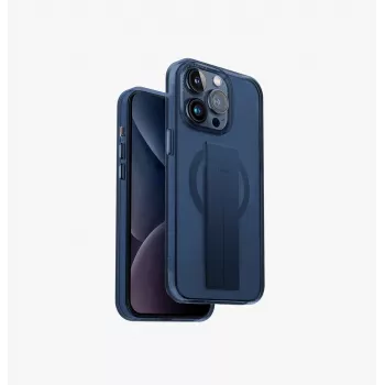 Husă UNIQ Heldro Mag pentru iPhone 15 Pro Max 6,7 inch cu încărcare MagClick albastru intens ultramarin