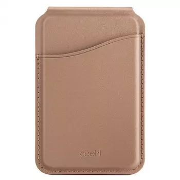 Portofel magnetic UNIQ Coehl Esme cu oglindă și suport Dusty Nude