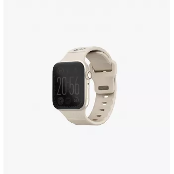 UNIQ Stride curea din cauciuc FKM pentru Apple Watch Series 1/2/3/4/5/6/7/8/9/SE/SE2/SE3 38/40/41mm Khaki/Pale Khaki