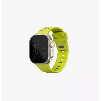 UNIQ Stride curea Apple Watch Series 1/2/3/4/5/6/7/8/9/SE/SE2/SE3/Ultra/Ultra 2/Ultra 3 42/44/45/49mm cauciuc FKM Lime Green