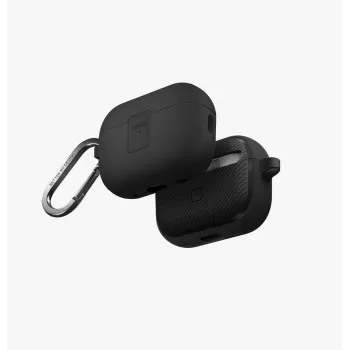 UNIQ Clyde Lock husă pentru AirPods Pro 2 (2022/2023) - Charcoal/Dark Grey