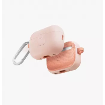 UNIQ Clyde Lock husă pentru AirPods Pro 2 (2022/2023) - Light Pink / Crepe Pink