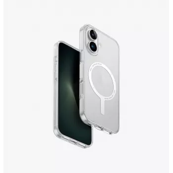 UNIQ Clario husă pentru Apple iPhone 16 6,1 inch MagClick Charging Lucent Clear