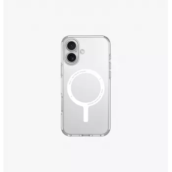 UNIQ Clario husă pentru Apple iPhone 16 6,1 inch MagClick Charging Lucent Clear