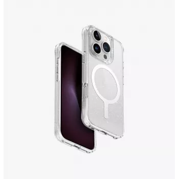 Husă UNIQ LifePro Xtreme cu încărcare Magclick pentru iPhone 16 Pro 6,3 inch Transparent Tinsel Lucent