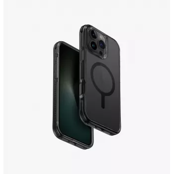 Husă UNIQ Combat pentru iPhone 16 Pro Max 6,9 inch cu încărcare MagClick, Carbon Black