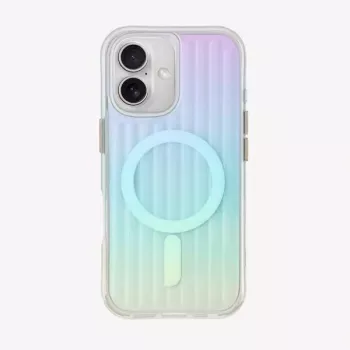 Husă UNIQ Coehl Linear cu încărcare magnetică pentru Apple iPhone 16 6,1 inch Opal Iridescent