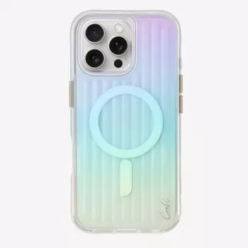 Husă UNIQ Coehl Linear cu încărcare magnetică pentru iPhone 16 Pro Max 6,9 inch Opal/Iridescent
