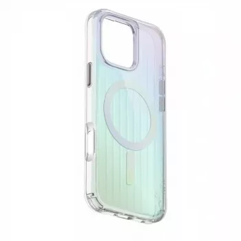 Husă UNIQ Coehl Linear cu încărcare magnetică pentru iPhone 16 Pro Max 6,9 inch Opal/Iridescent