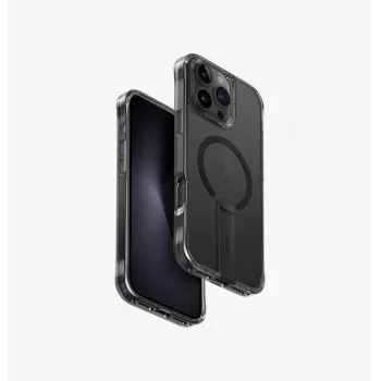 Husă UNIQ Eleva cu suport Vertica pentru iPhone 16 Pro Max 6,9 inch, Carbon Black