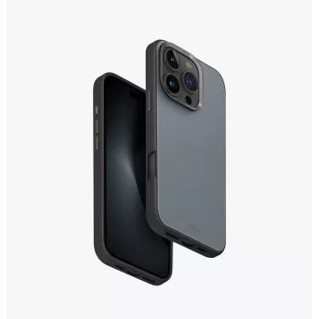 Husă UNIQ Lyden DS MagClick cu încărcare pentru iPhone 16 Pro 6,3 inch, Washed Blue-Black
