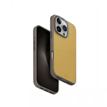 Husă UNIQ Lyden DS cu încărcare MagClick pentru Apple iPhone 16 Pro 6,3 inch galben-gri