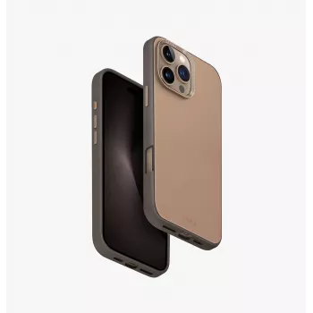 Husă UNIQ Lyden DS cu încărcare MagClick pentru iPhone 16 Pro Max 6,9 inch maro/gri flint