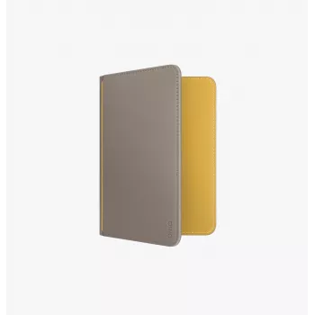 Suport pentru pașaport RFID UNIQ Belmont gri/galben