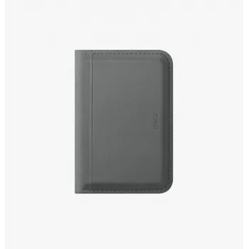 Portofel magnetic UNIQ Lyden DS MagSafe cu suport pentru telefon, blocare RFID, negru