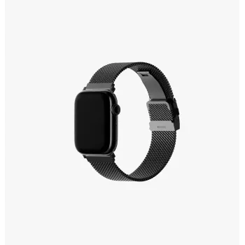 Curea Milanese Loop din oțel inoxidabil UNIQ Dante Pro pentru Apple Watch 40/41/42mm - Graphite Black
