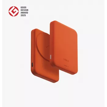 Baterie externă magnetică UNIQ Lyden Lexa 5000mAh PD USB-C MagSafe roz