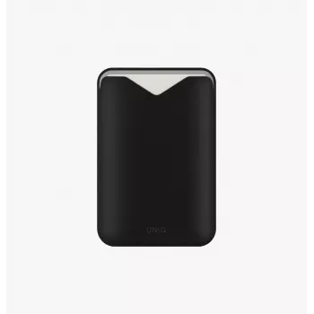 Portofel magnetic cu suport pentru telefon UNIQ Lyden Evo pentru iPhone - negru