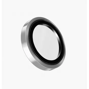 Protector de lentilă a camerei UNIQ Optix Prime pentru iPhone 17 Pro / 17 Pro Max / 15 Pro / 15 Pro Max cu aplicator, argintiu